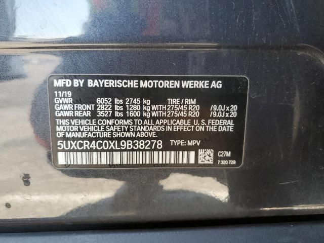 82121655 :رقم المزاد ، 5UXCR4C0XL9B38278 vin ، 2020 Bmw X5 مزاد بيع