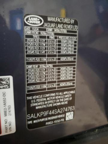 Продаж на аукціоні авто 2025 Land Rover Range Rove, vin: SALKP9F44SA274763, номер лоту: 71850015