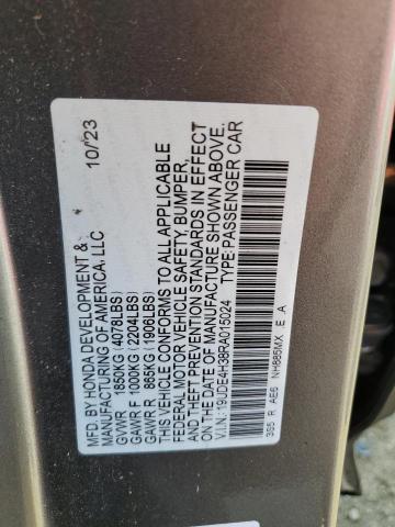 2024 Acura Integra მანქანა იყიდება აუქციონზე, vin: 19UDE4H38RA015024, აუქციონის ნომერი: 81940105