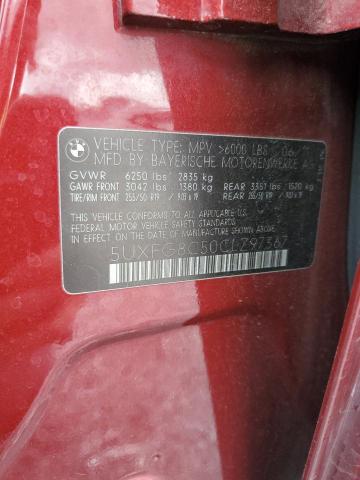 Aukcja sprzedaży 2012 Bmw X6, vin: 5UXFG8C50CLZ97367, numer aukcji: 81466305