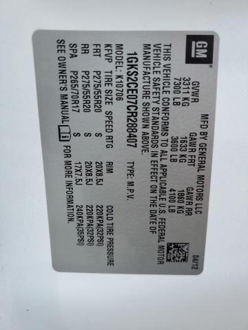 Продажа на аукционе авто 2012 Gmc Yukon, vin: 1GKS2CE07CR288407, номер лота: 80251215