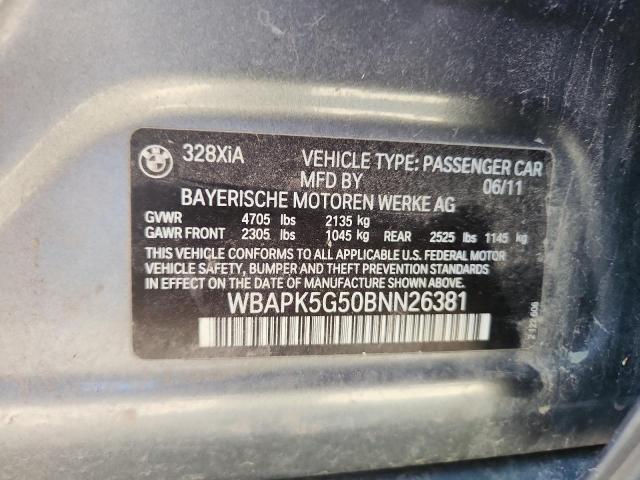 Продаж на аукціоні авто 2011 Bmw 328 Xi Sulev, vin: WBAPK5G50BNN26381, номер лоту: 80586245