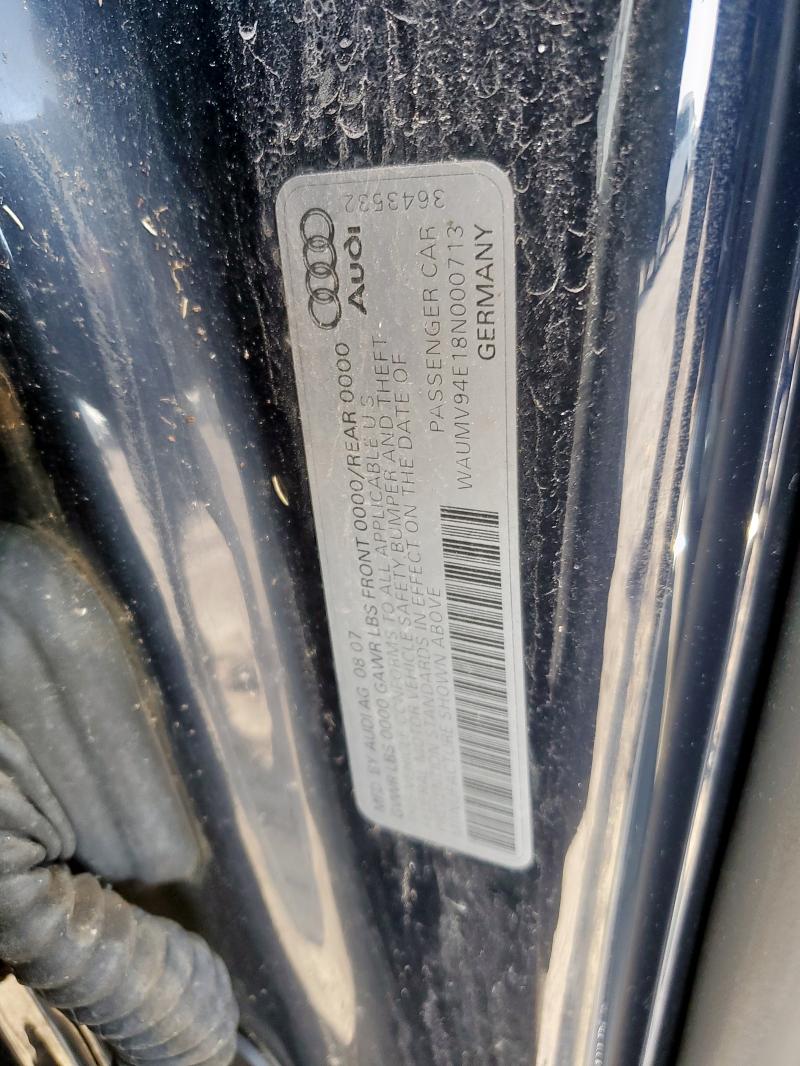 Продажа на аукционе авто 2008 Audi A8 L Quattro, vin: WAUMV94E18N000713, номер лота: 80666705