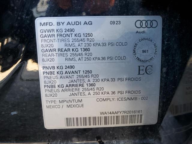 Продажа на аукционе авто 2024 Audi Q5, vin: WA14AAFY7R2016161, номер лота: 82032565