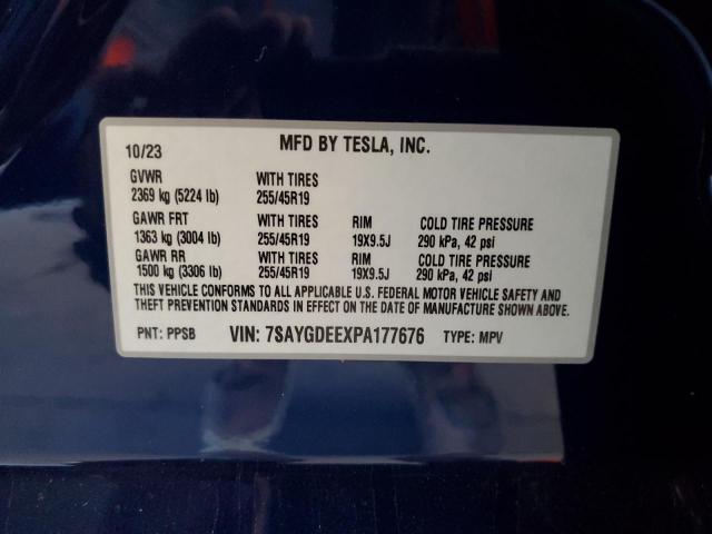 Продажа на аукционе авто 2023 Tesla Model Y, vin: 7SAYGDEEXPA177676, номер лота: 80860275