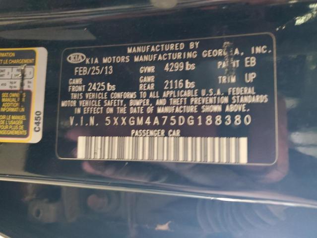 2013 Kia Optima Lx მანქანა იყიდება აუქციონზე, vin: 5XXGM4A75DG188380, აუქციონის ნომერი: 81125985