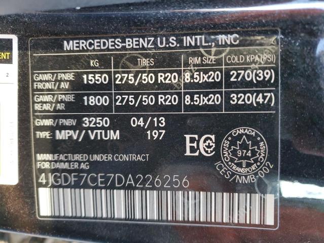 2013 Mercedes-benz Gl 450 4ma მანქანა იყიდება აუქციონზე, vin: 4JGDF7CE7DA226256, აუქციონის ნომერი: 84455155