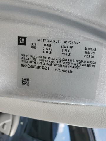 Aukcja sprzedaży 2010 Buick Lucerne Cxl, vin: 1G4HC5EM0AU102651, numer aukcji: 81251405