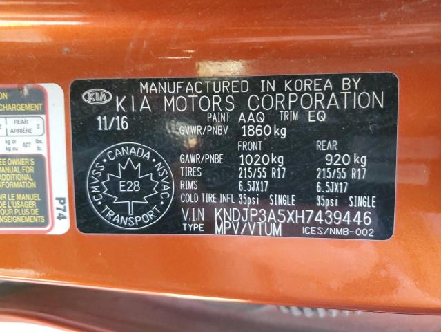 Aukcja sprzedaży 2017 Kia Soul, vin: KNDJP3A5XH7439446, numer aukcji: 81502405