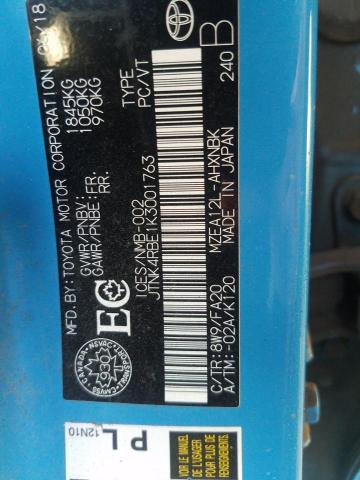 Продаж на аукціоні авто 2019 Toyota Corolla Se, vin: JTNK4RBE1K3001763, номер лоту: 68906915