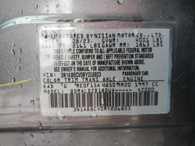 Aukcja sprzedaży 2024 Nissan Sentra, vin: 3N1AB8CV0RY206803, numer aukcji: 80537695