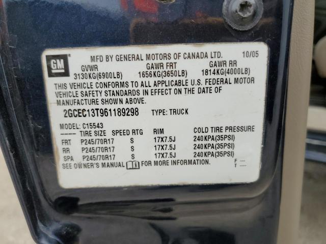 Aukcja sprzedaży 2006 Chevrolet Silverado, vin: 2GCEC13T961189298, numer aukcji: 84436575