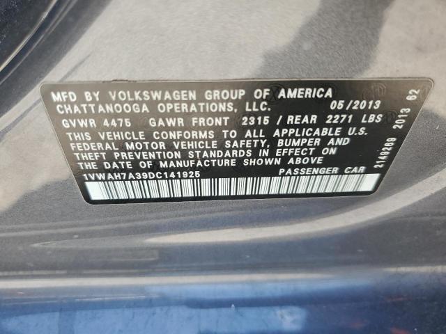 Aukcja sprzedaży 2013 Volkswagen Passat, vin: 1VWAH7A39DC141925, numer aukcji: 71417725