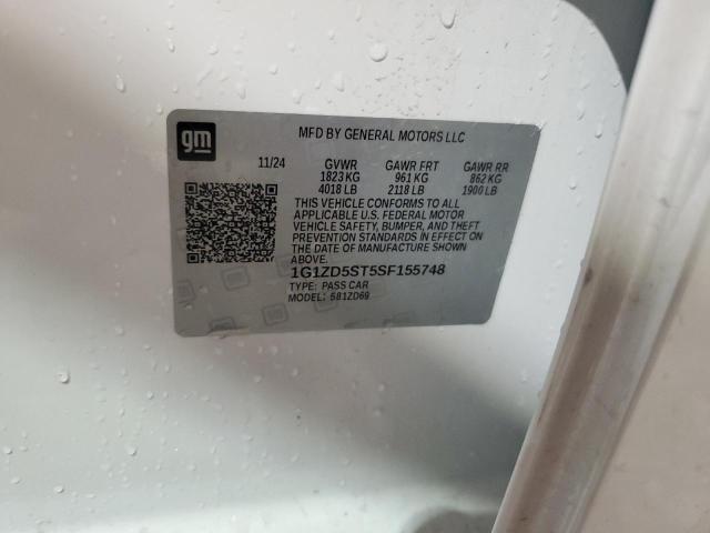 Aukcja sprzedaży 2025 Chevrolet Malibu Lt, vin: 1G1ZD5ST5SF155748, numer aukcji: 83856225