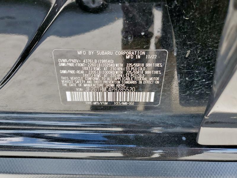 Продаж на аукціоні авто 2023 Subaru Crosstrek, vin: JF2GTHMC4PH285520, номер лоту: 81880145