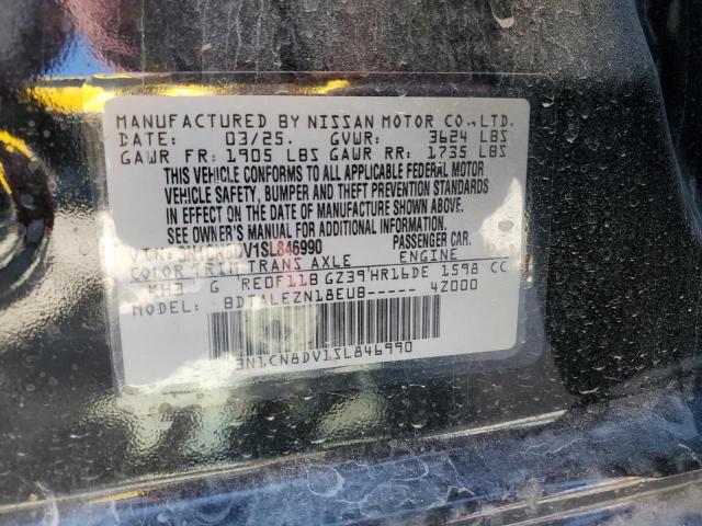 Продажа на аукционе авто 2025 Nissan Versa, vin: 3N1CN8DV1SL846990, номер лота: 83927785