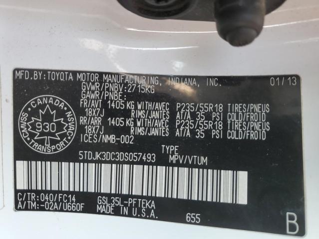 Продажа на аукционе авто 2013 Toyota Sienna, vin: 5TDJK3DC3DS057493, номер лота: 81186365