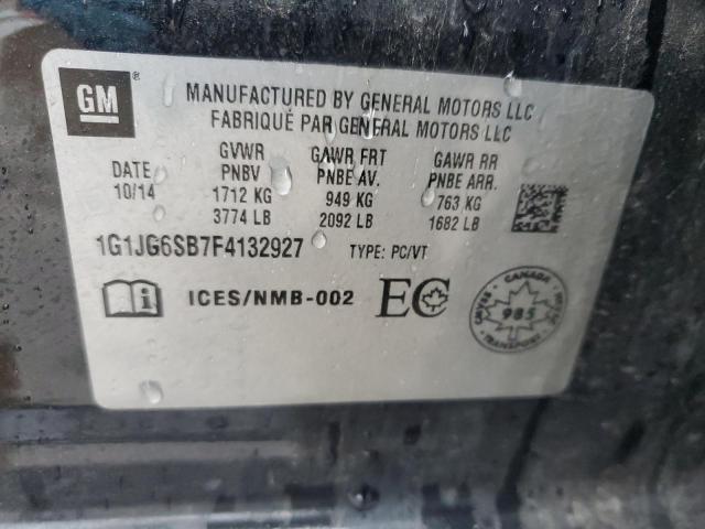 Продаж на аукціоні авто 2015 Chevrolet Sonic, vin: 1G1JG6SB7F4132927, номер лоту: 69444195