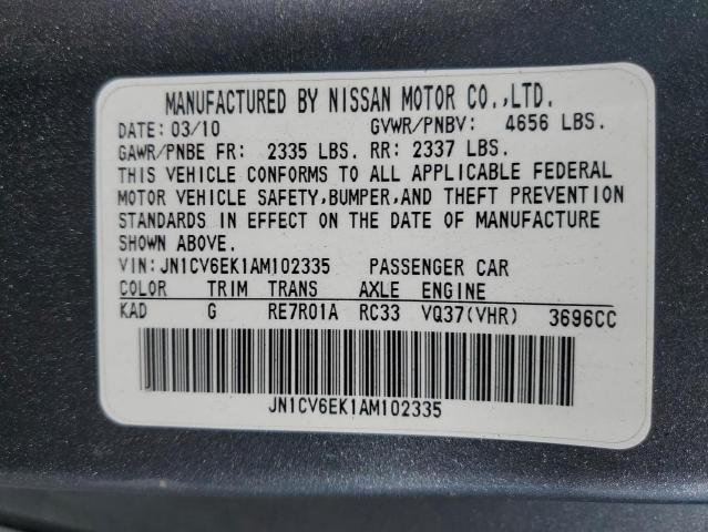 Продаж на аукціоні авто 2010 Infiniti G37 Base, vin: JN1CV6EK1AM102335, номер лоту: 71811685