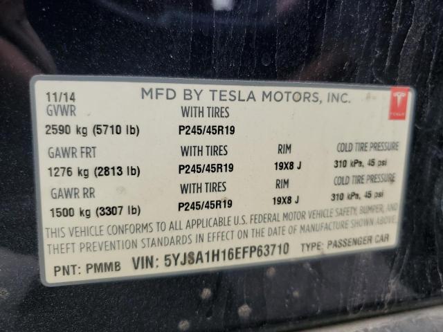 Aukcja sprzedaży 2014 Tesla Model S, vin: 5YJSA1H16EFP63710, numer aukcji: 71113305