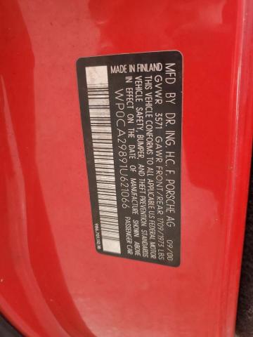 Aukcja sprzedaży 2001 Porsche Boxster, vin: WP0CA29891U621066, numer aukcji: 72034185