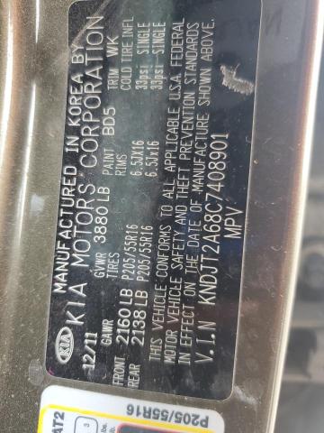Продажа на аукционе авто 2012 Kia Soul, vin: KNDJT2A68C7408901, номер лота: 81108145