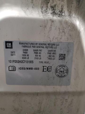 Aukcja sprzedaży 2012 Chevrolet Cruze, vin: 1G1PD5SH2C7131955, numer aukcji: 83793175