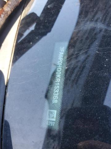 71657705 :رقم المزاد ، 3FA6P0HD0KR153368 vin ، 2019 Ford Fusion مزاد بيع