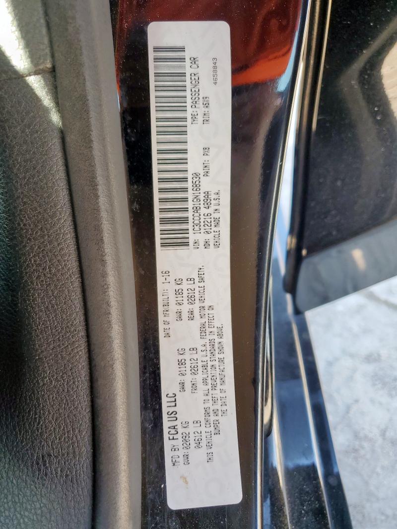 2016 Chrysler 200 მანქანა იყიდება აუქციონზე, vin: 1C3CCCAB1GN168530, აუქციონის ნომერი: 71220645