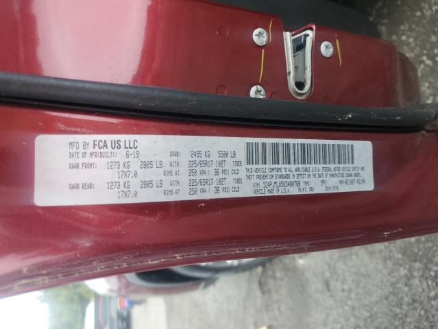 81511865 :رقم المزاد ، 1C4PJMLX5KD480768 vin ، 2019 Jep Cherokee Latitude Plus مزاد بيع