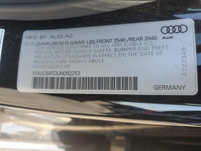 71741455 :رقم المزاد ، WAUC8AFC9JN062253 vin ، 2018 Audi A6 Premium مزاد بيع