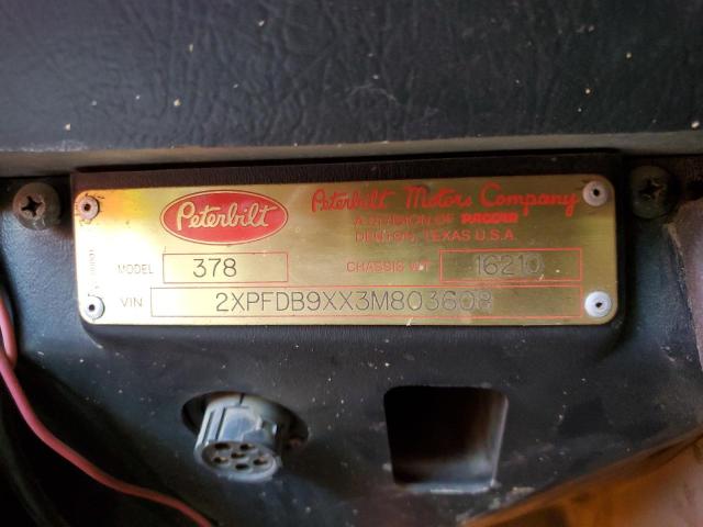 80448865 :رقم المزاد ، 2XPFD89XX3M803608 vin ، 2003 Peterbilt 378 مزاد بيع