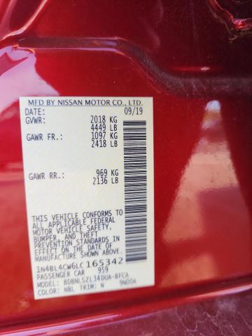 Aukcja sprzedaży 2020 Nissan Altima Sr, vin: 1N4BL4CW6LC165342, numer aukcji: 80961845