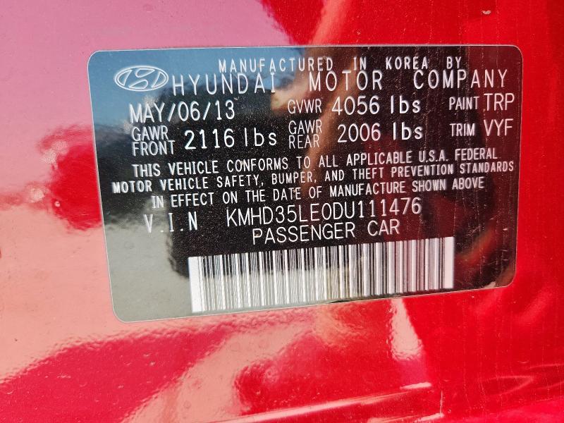Aukcja sprzedaży 2013 Hyundai Elantra Gt, vin: KMHD35LE0DU111476, numer aukcji: 80208305