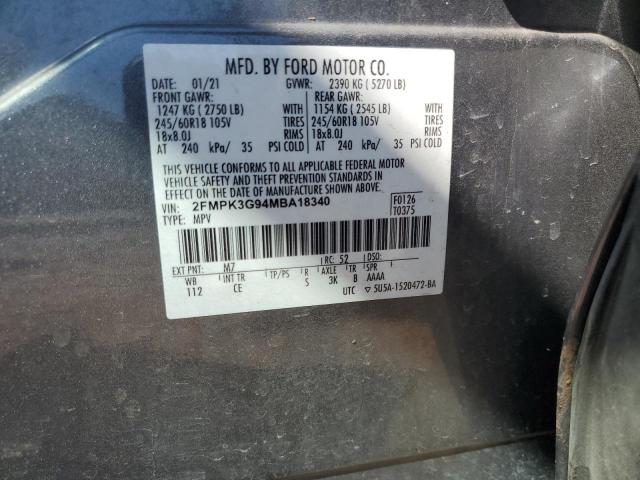 Продаж на аукціоні авто 2021 Ford Edge, vin: 2FMPK3G94MBA18340, номер лоту: 70915285