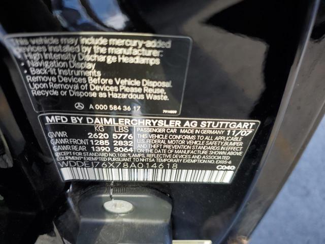 Продаж на аукціоні авто 2008 Mercedes-benz Cl 600, vin: WDDEJ76X78A014618, номер лоту: 82153375