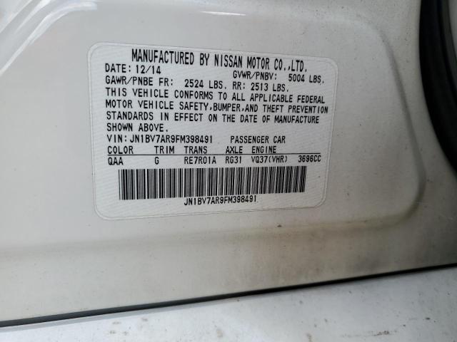 Aukcja sprzedaży 2015 Infiniti Q50, vin: JN1BV7AR9FM398491, numer aukcji: 84254615