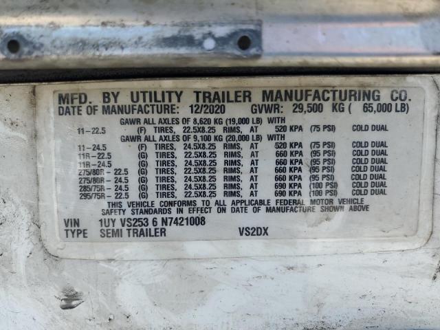 72058395 :رقم المزاد ، 1UYVS2536N7421008 vin ، 2022 Utility Vs2dx مزاد بيع