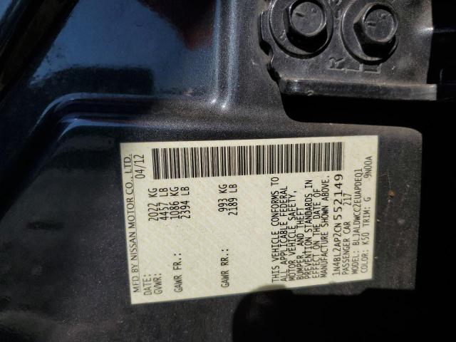 Aukcja sprzedaży 2012 Nissan Altima Sr, vin: 1N4BL2AP2CN552149, numer aukcji: 80059585