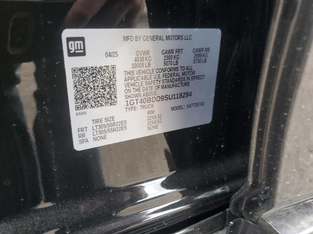 2025 Gmc Hummer Pickup მანქანა იყიდება აუქციონზე, vin: 1GT40BDD9SU118294, აუქციონის ნომერი: 83878775