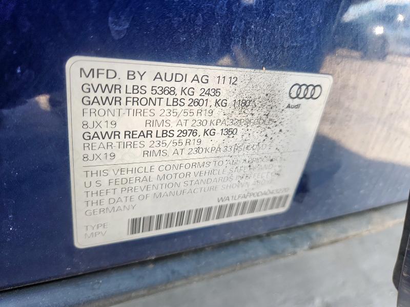 Продажа на аукционе авто 2013 Audi Q5 Premium Plus, vin: WA1LFAFP0DA043270, номер лота: 84033975