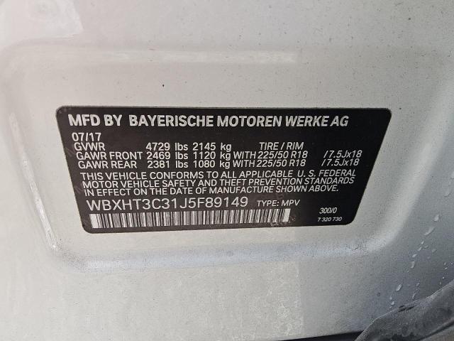 Продажа на аукционе авто 2018 Bmw X1 Xdrive2, vin: WBXHT3C31J5F89149, номер лота: 71522405