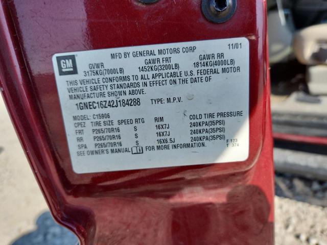 Auction sale of the 2002 Chevrolet Suburban C, vin: 1GNEC16Z42J184288, lot number: 71084005