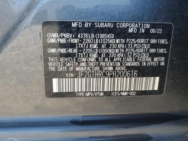 Продажа на аукционе авто 2023 Subaru Crosstrek, vin: JF2GTHRC9PH200616, номер лота: 83996495