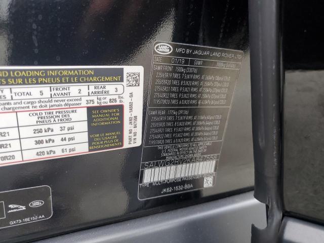 Aukcja sprzedaży 2019 Land Rover Range Rove, vin: SALWG2RV2KA847558, numer aukcji: 81139785