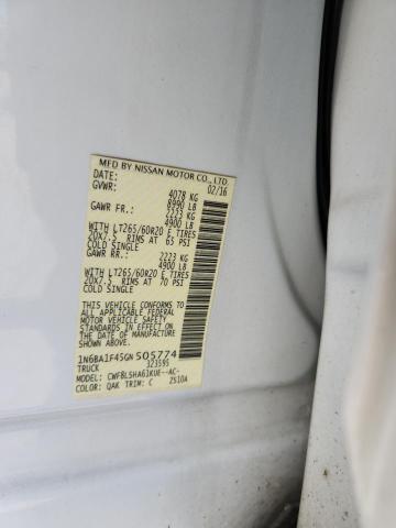 Aukcja sprzedaży 2016 Nissan Titan Xd, vin: 1N6BA1F45GN505774, numer aukcji: 84286765