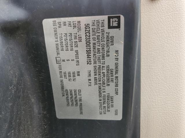 Aukcja sprzedaży 2007 Saturn Vue, vin: 5GZCZ33D07S844152, numer aukcji: 80926255