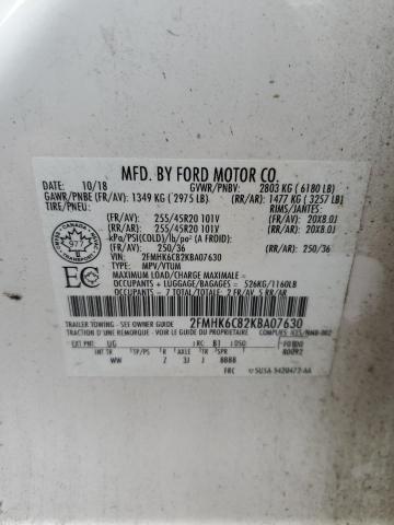 Продаж на аукціоні авто 2019 Ford Flex Sel, vin: 2FMHK6C82KBA07630, номер лоту: 71125755