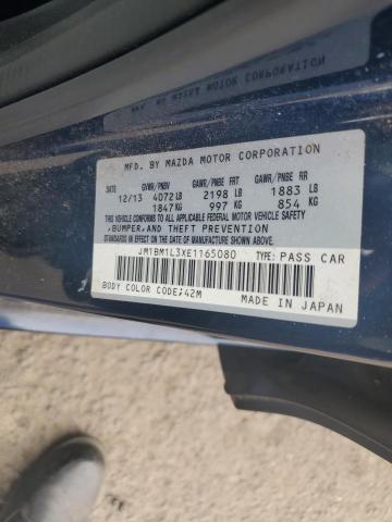 Продаж на аукціоні авто 2014 Mazda 3 Touring, vin: JM1BM1L3XE1165080, номер лоту: 80943535