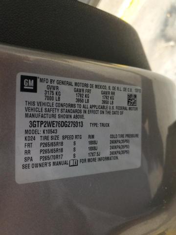 Продаж на аукціоні авто 2013 Gmc Sierra, vin: 3GTP2WE76DG279313, номер лоту: 84403745
